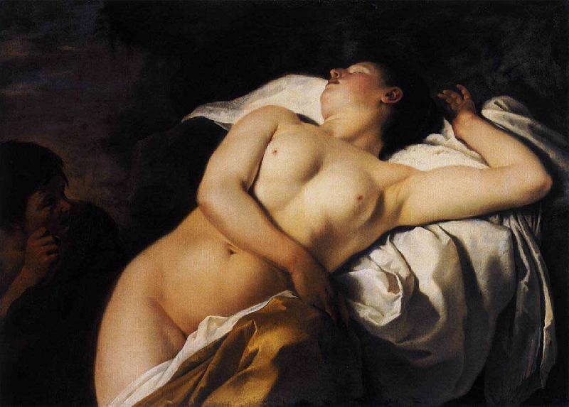 Jan Gerritsz. van Bronckhorst Sleeping Nymph and Shepherd oil painting picture